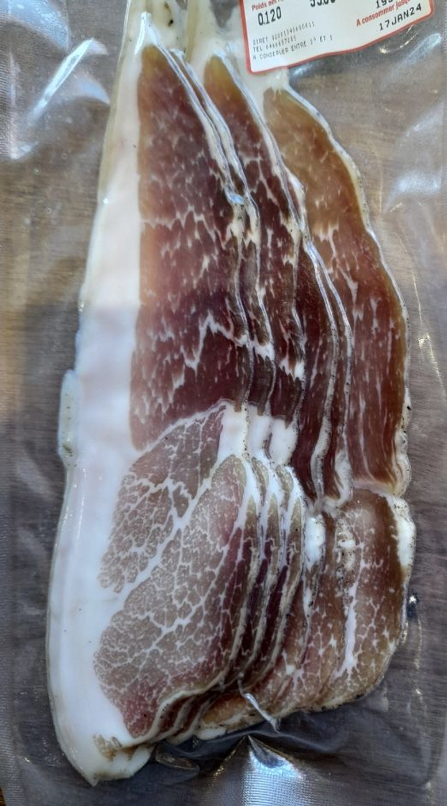 Jambon cru 150g