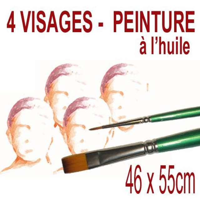 4 visages - 46x55cm - 800€