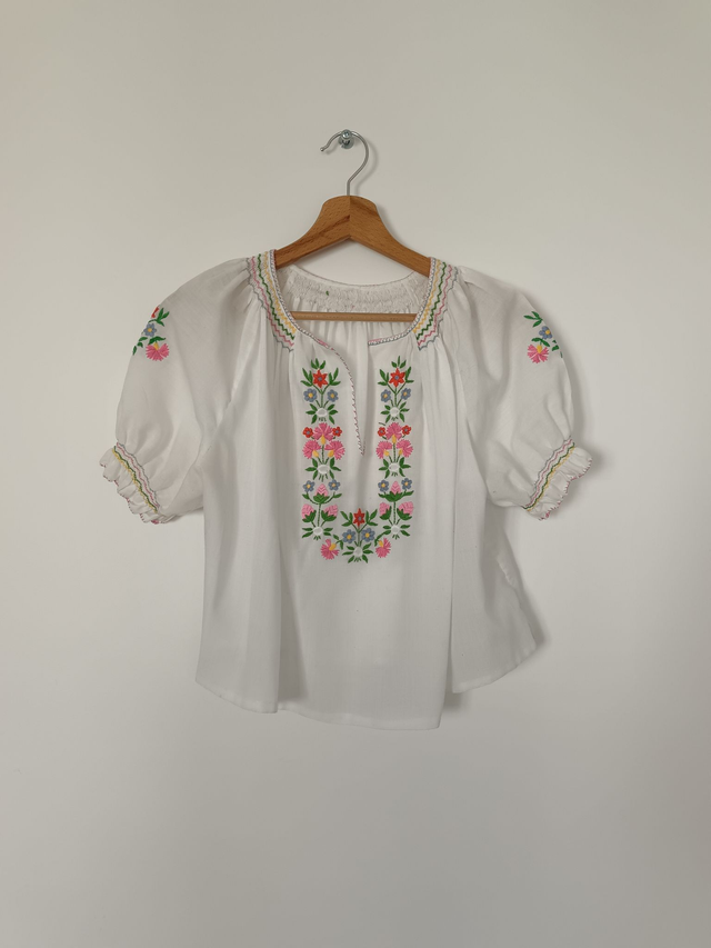 Blouse Brodée 70&#039;s