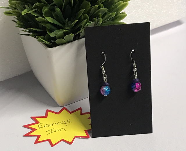 Blue/Purple Dangling Earrings- BPE2643