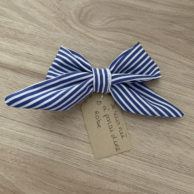 Barrette Apolline marinière 