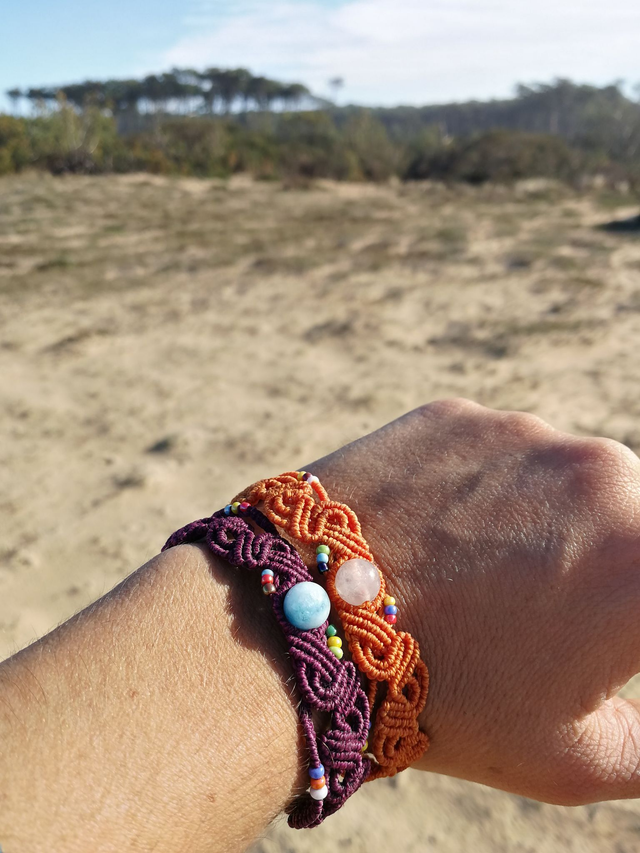 Kit avancé micro-macramé  - Bracelet serpentin