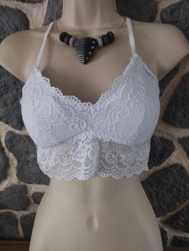 Brassière blanche taille M 