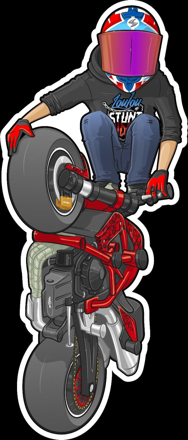 Sticker Cartoon Loulou