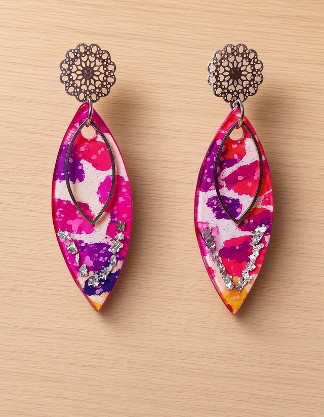 Boucles d'oreilles rosée des îles 