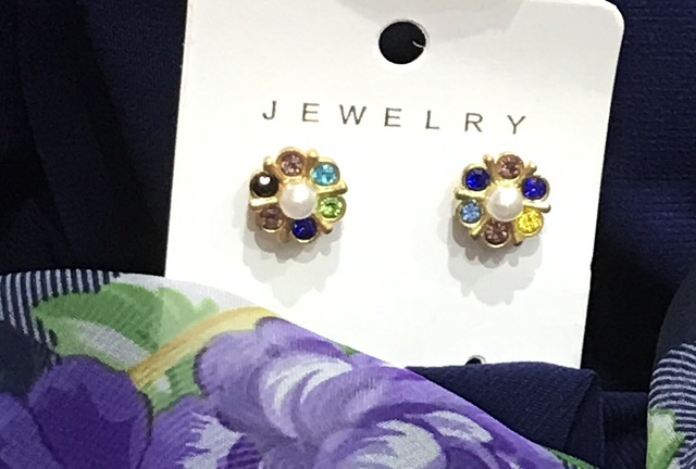 Mixed Stone Colour Stud Earrings- STU26