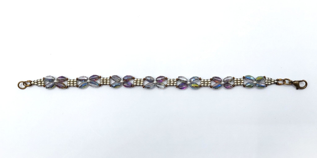 Sparkly Four Petals Beaded Bracelet Kit