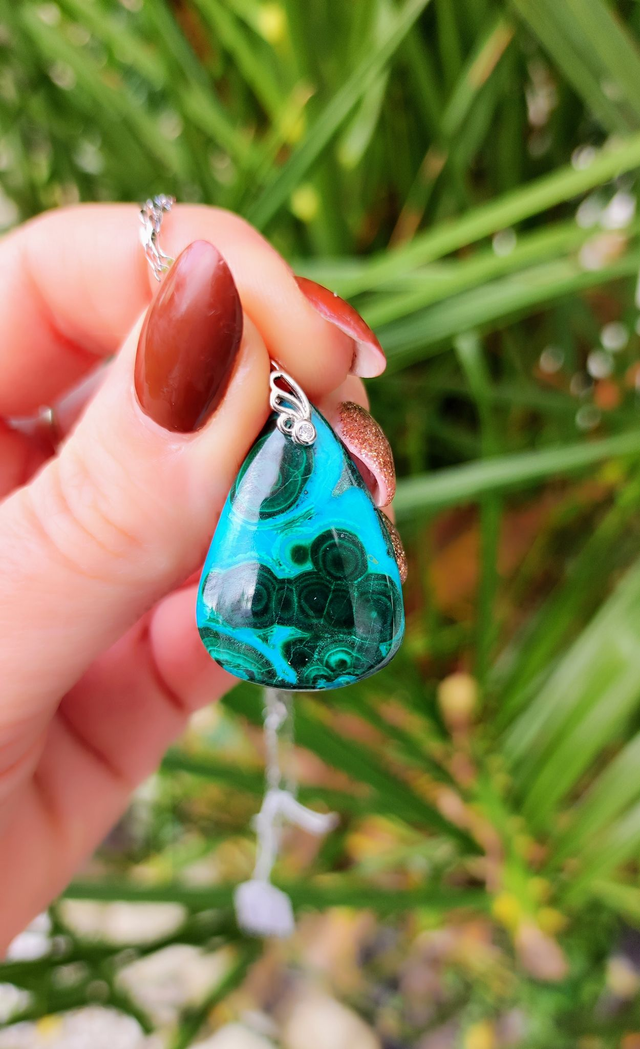 Pendentif Malachite Chrysocolle