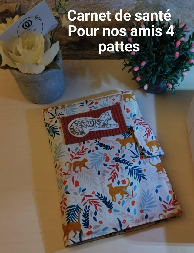 Carnet de santé molletonné - pour Chat 