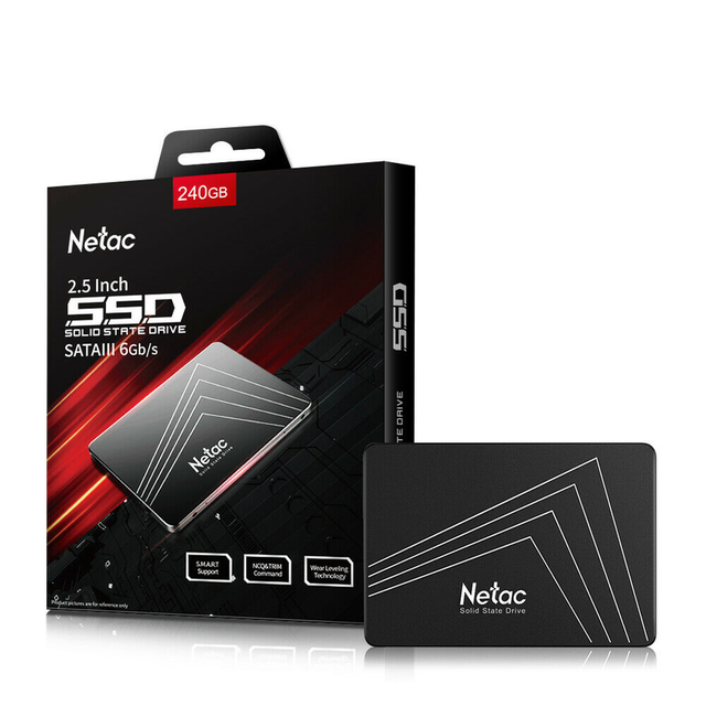 Netac 240GB SSD 2.5'' SATA III 6Gbp/s Internal Solid State Drive 500MB/S 