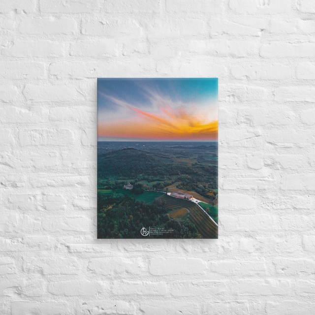 Canvas Magia del Tramonto sulle Colline Friulane