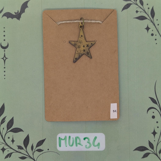 MUR34 Pendentif Étoile Bronze