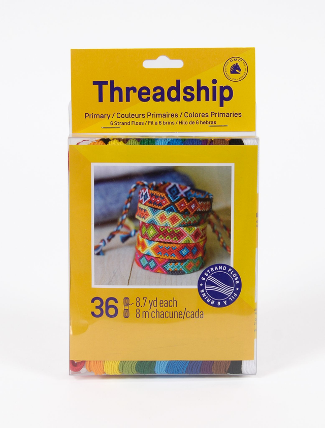 DMC Threadship Bracelets 36 Skein 6 Stranded Primary Thread Pack 