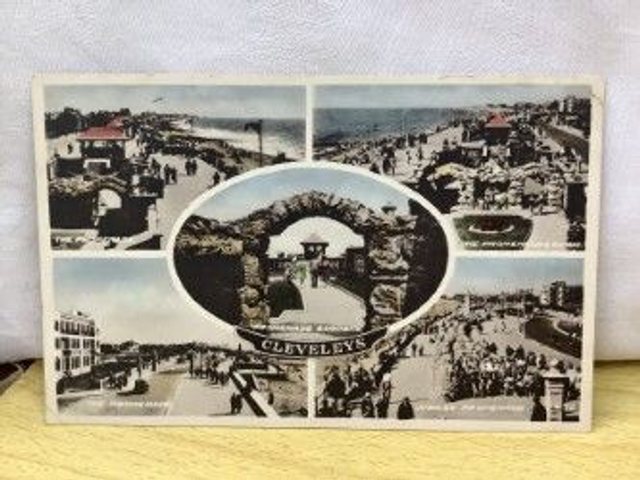 Cleveleys, Multiview Promenade etc. Lancashire, Unbranded vintage postcard. Our Ref No. R447 £2.50