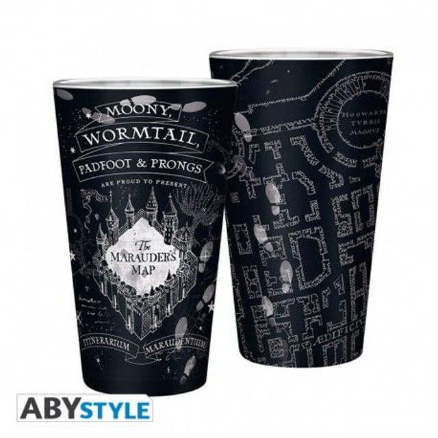 Verre XXL - 400 ml - Carte du Maraudeur - Harry Potter