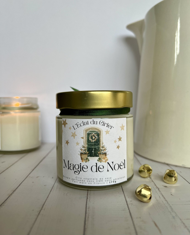 🎄 Magie de Noël - Bougie parfumée artisanale