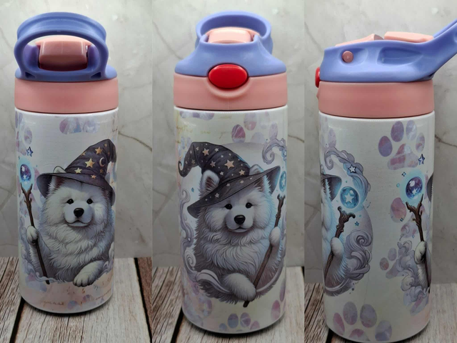 Gourde 350 ML samoyède magicien