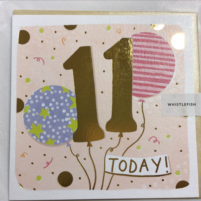 Birthday Age 11th (Balloons) WF