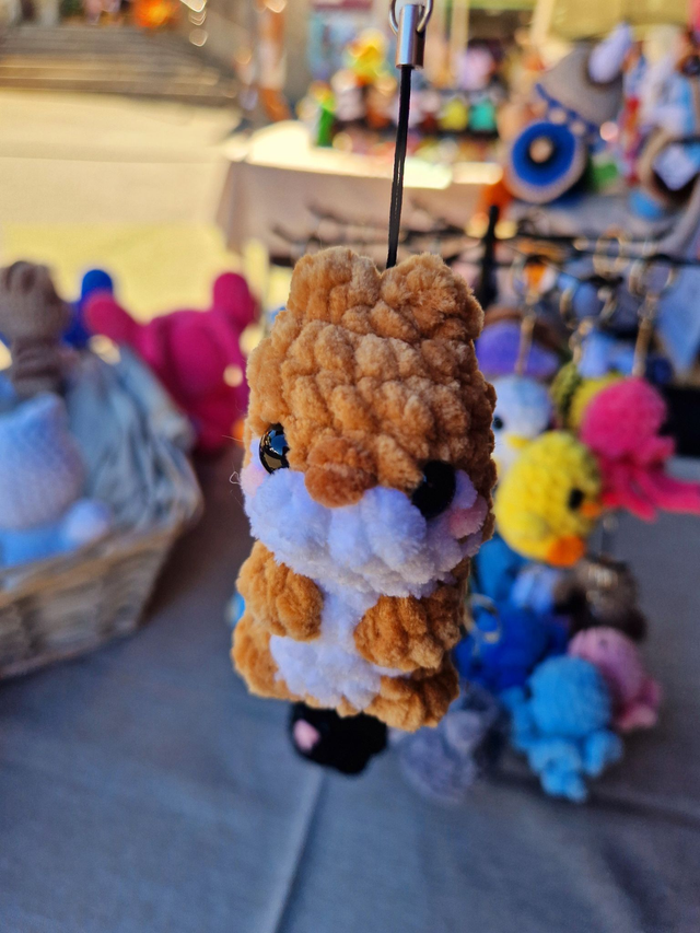 Porte Clés Ecureuil Clair