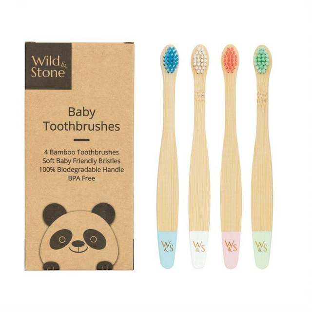 Baby Bamboo Toothbrushes (x4)