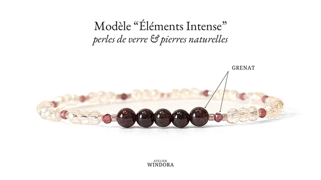 Bracelet | Grenat - Collection | Lot de 3
