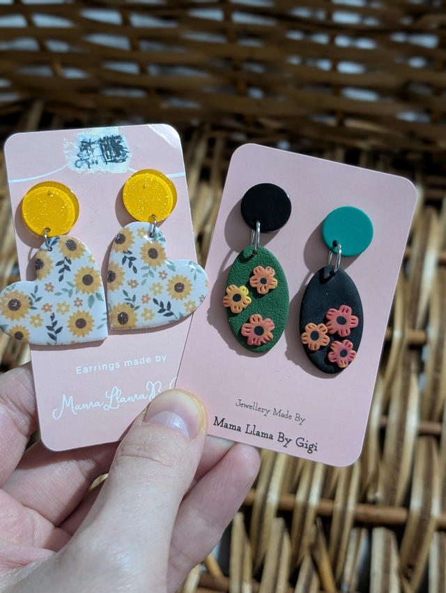 Polymer clay earrings  6