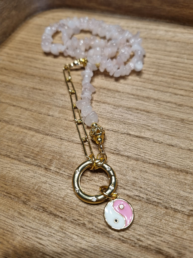 Rosenquarz Kette "Divine"