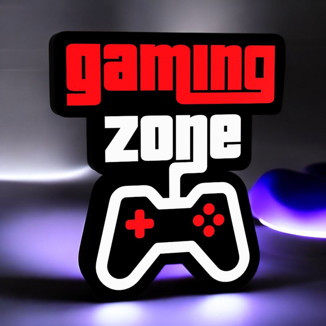 Lampe 3D Gaming Zone LED - Éclaire ton setup comme un pro ! 