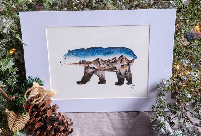 Mountain Bear print 