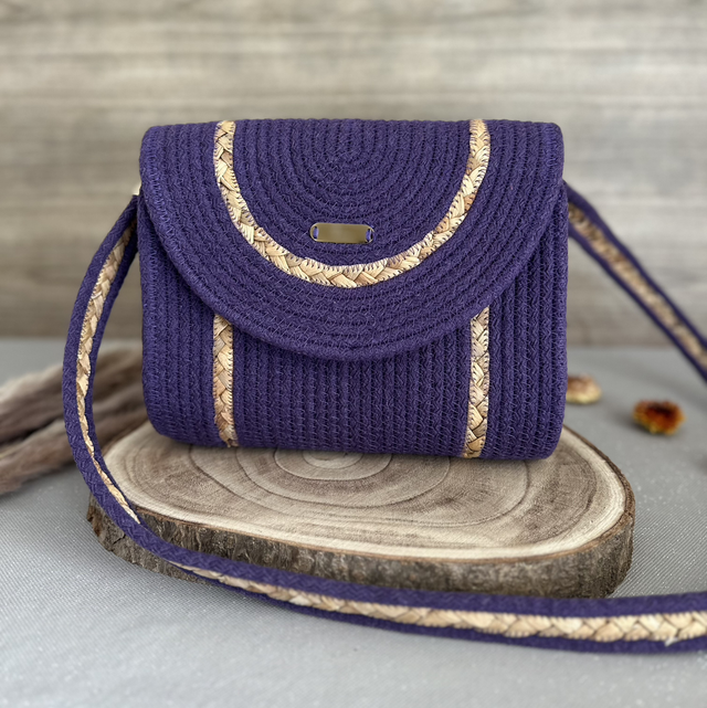 Sac Luméa - violet &amp; jacinthe d’eau