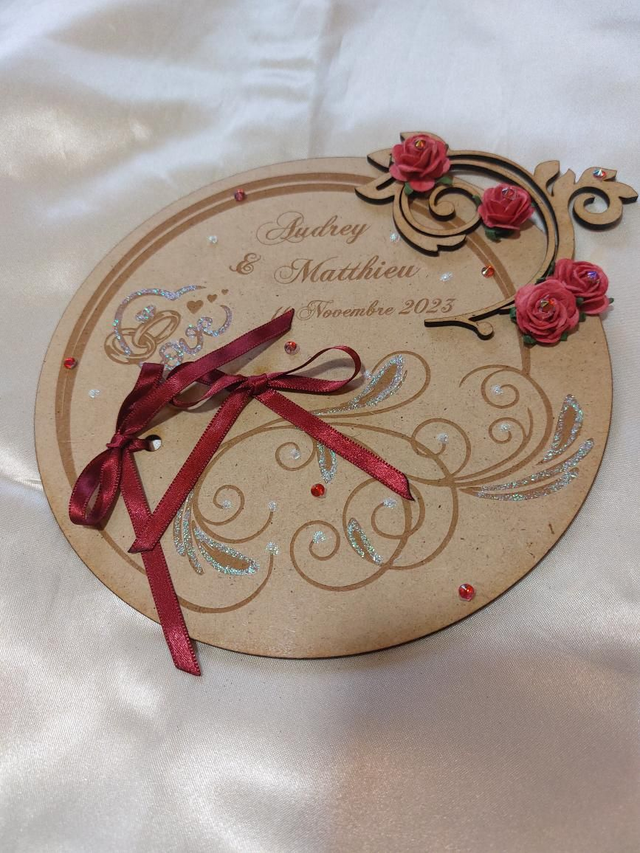 Porte alliance plateau en bois 