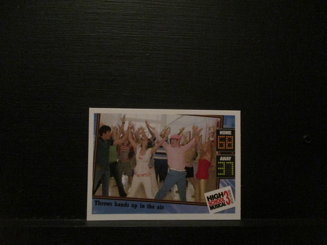 Throws Hands Up In The Air - Action Card High School Musical 3 Senior Year Original Trading Card