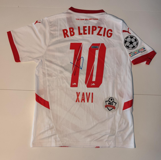 Gesigneerd Xavi Simons RB Leipzig Shirt