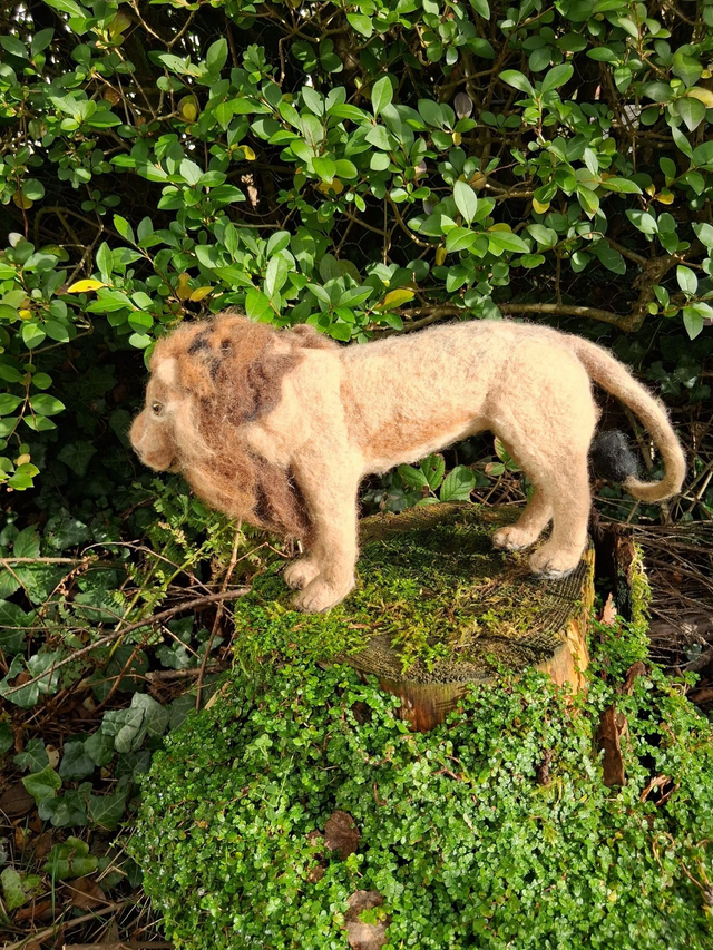 Needle Felt Lion