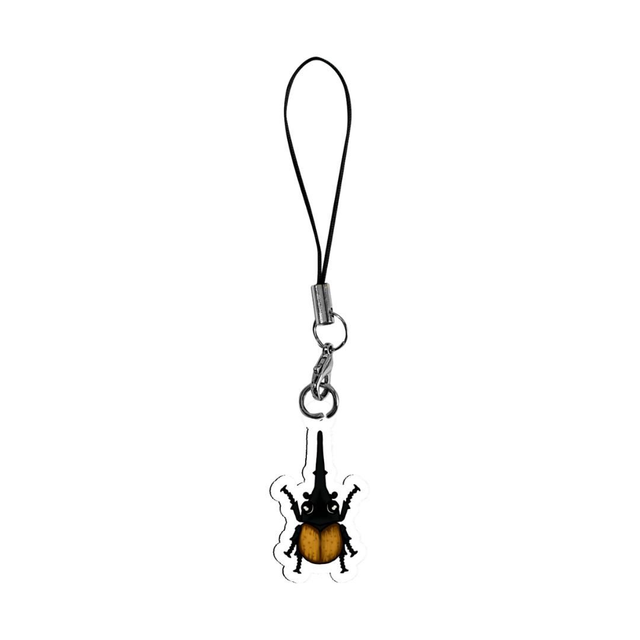 Horned Hercules Beetle Acrylic Phone Charm