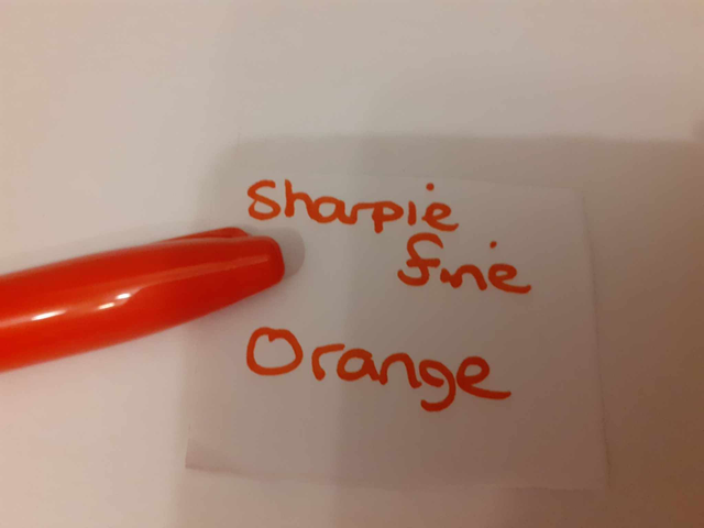 Zelebs in shed CHOOSE YOUR MARKER Sharpie Fine ORANGE