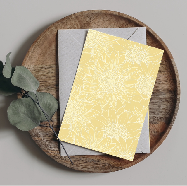 Sunflower Pattern Card