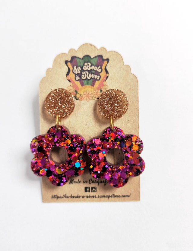 Boucles d'oreilles Flower - F1