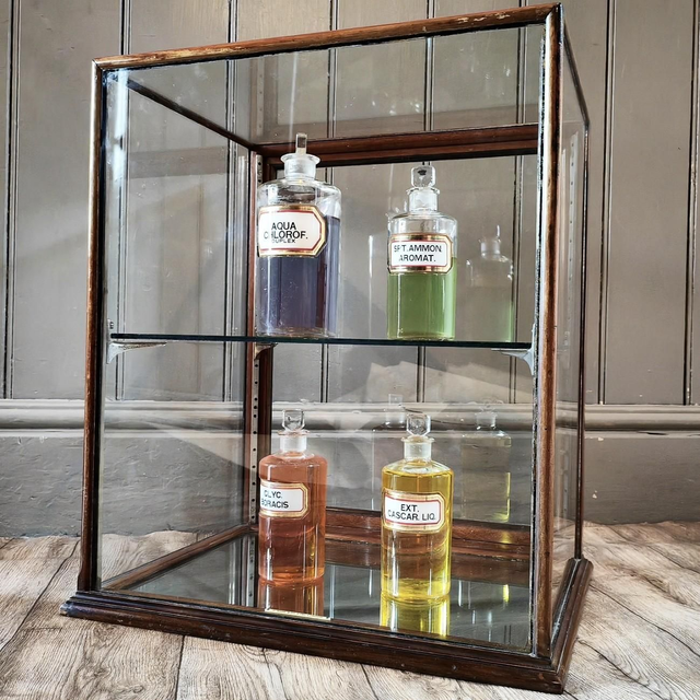 Antique Countertop Display Cabinet 