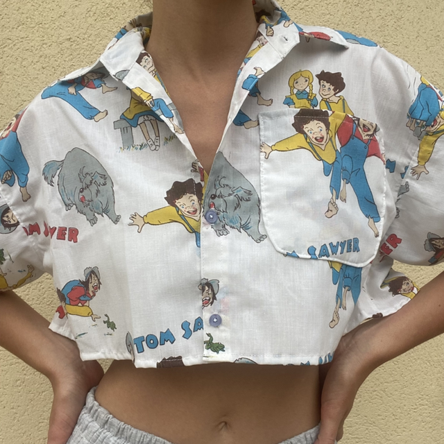 Chemise Tom Sawyer crop 