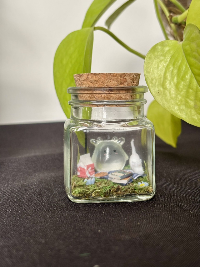🍃 Mini terrarium verre - Édition été - Esprit de la forêt 