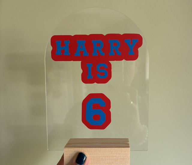 Personalised birthday sign 