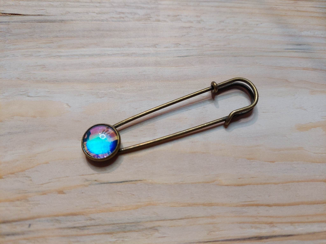 Broche Epingle Oiseau Brillant