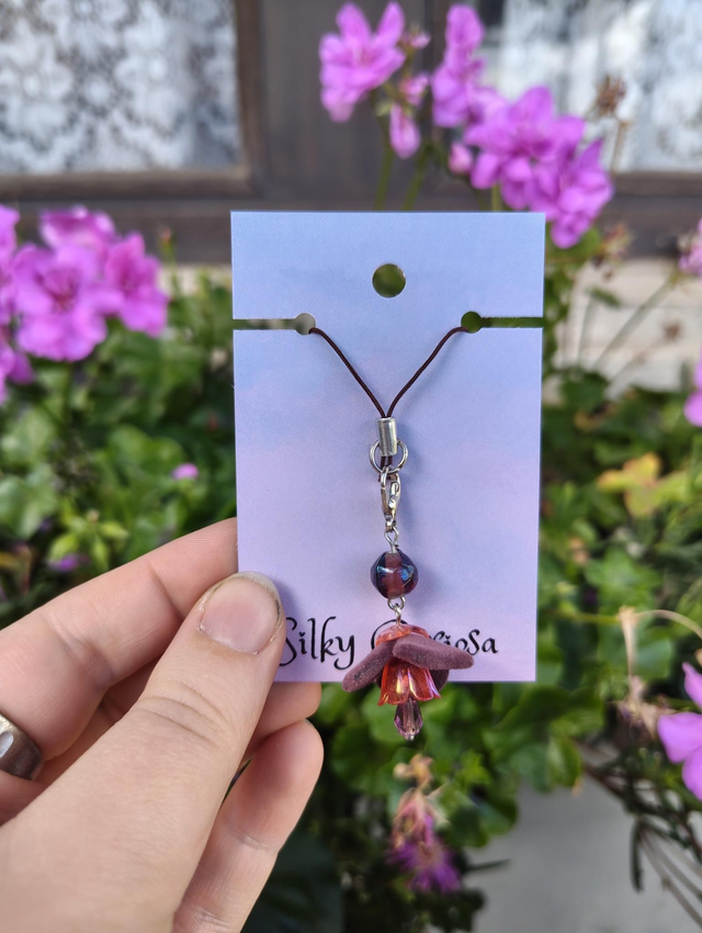 fuzzy flower🌹 charm