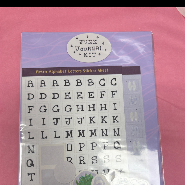 Junk journal kit lilac trainers, Amelia Paveley