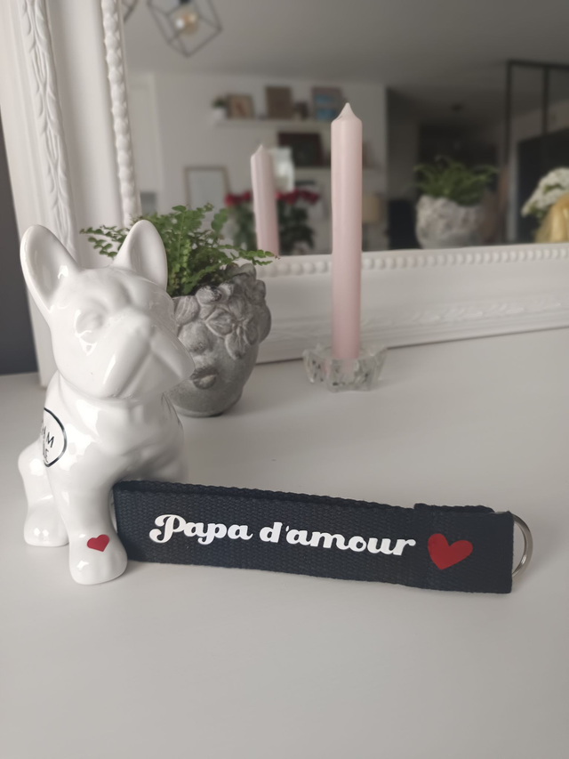 Porte-Clés dragonne "Papa d'amour"