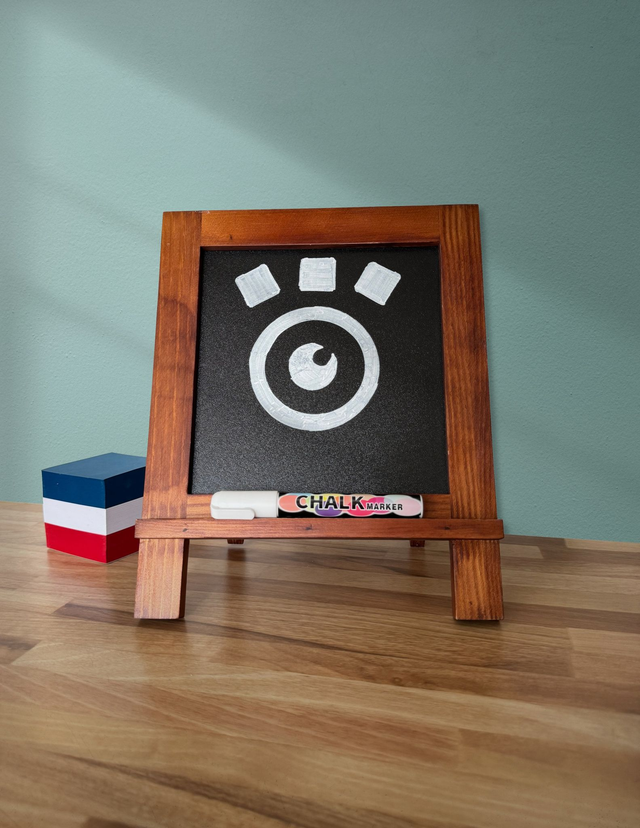 HODYSSEA Tableau MESSENGER Ardoise Panneau Affichage Cadre Pliable Bois à poser