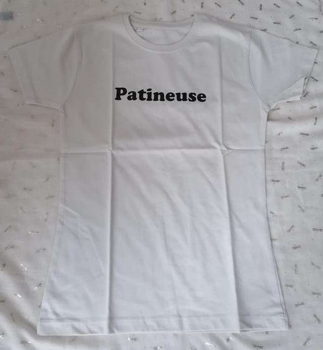 Tee-shirt crème patineuse adulte 