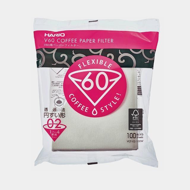 Hario V60-02 White Paper Filters For Coffee Brewing