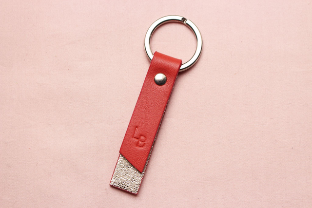 Porte Clé - Rouge&amp;Or